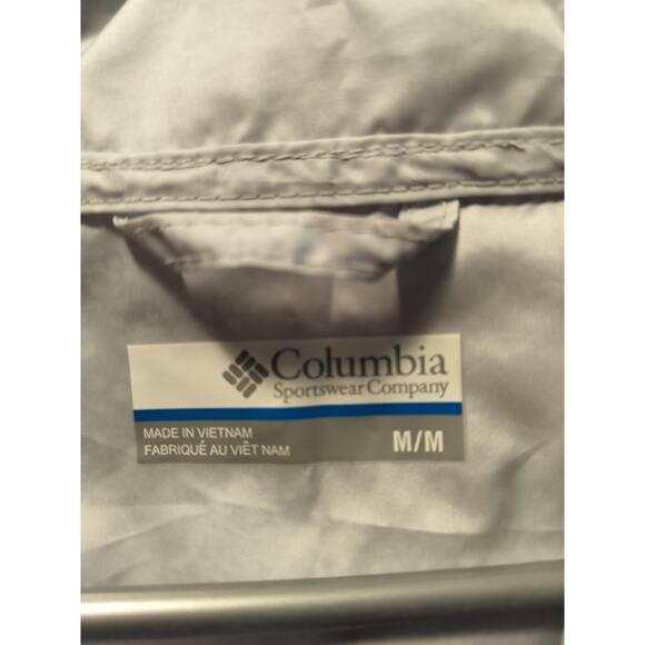 3778) Columbia Women Lightweight Tie die Full Zip Hooded Windbreaker Medium - Picture 6 of 7